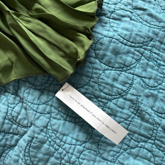BRAND NEW Reformation Aiko Dress Green - Size 2 - Picture 10 of 11
